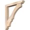 Ekena Millwork Balboa Slat Smooth Bracket w/ Offset Brace, Douglas Fir, 5 1/2"W x 36"D x 40"H BKT0604X36X40BOA06SDF - alternate 1